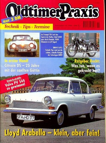 Deckblatt Oldtimer Praxis (11/1996)